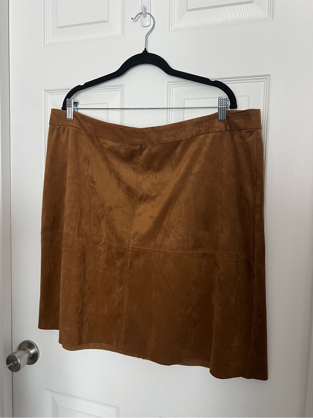 Fall Trends | Alfani | Faux Suede Mini Skirt | Brown | Size 18W